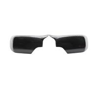 Car Rearview Mirror Cap Carbon Fiber Bright Black Side Rearview Mirror Cover Caps For BMW 3 5 E39 E46 525i 528i 530i 540i 323i 330i 328i Wing Mirror Side(Rhd Gray,Style B)