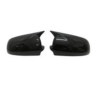 Car Rearview Mirror Cap Fits for A3 S3 8P A4 S4 B6 B7 8E 8H A6 S6 C6 2005-2009 Car Rearview Side Mirror Cover Wing Cap Exterior Door Rear View(Glossy Black)(Carbon Look)