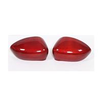 Car Rearview Mirror Cap For Fiat 500 2016-2024+ Real Carbon Fiber Material Side Mirror Caps Cover(Red)