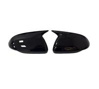 Car Rearview Mirror Cap For Kia For Rio 2018-2023 2x Car Sticker Rearview Side Mirror Cover Wing Cap Exterior Case Trim Vehicle Door Wing Mirror Cover(No Light Black)