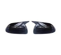 Car Rearview Mirror Cap For KIA K2 KX CROSS 2017-2020 For RIO 4 2017-2023 Car Rearview Side Mirror Cover Horn Wing Cap Exterior Door Trim Sticker Carbon Wing Mirror Side(Gloss black)