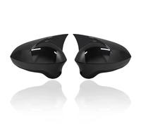 Car Rearview Mirror Cap For Seat For Ibiza 2008 2009 2010 2011 2012 2013 2014 2015 2016 2017 Mirror Cover Piano Black Exterior Accessories(Black)