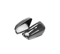 Car Rearview Mirror Cap Rearview Side Mirror Cover Caps For W176 W246 W204 W212 W221 C117 X204 X156 2pcs Carbon Fiber Style Black Mirror Housing(Carbon Fiber Look)
