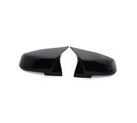 Car Rearview Mirror Caps For BMW Serie 1 2 3 4 F20 F21 F22 F30 F32 F36 For X1 F87 For M3 Car Rearview Mirror Cover Auto Exterior Accessories Mirror Cover Cap(Bright Black)