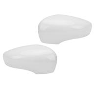 Car RearView Mirror Car Side Door Rearview Mirror Cover Cap Replacement for Clio 4 Mk4 For Zoe/For Captur 2012-2019 Wing Case Black/White(2xWhite LH RH)(2xWhite LH RH)