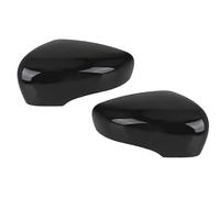 Car RearView Mirror Car Side Door Rearview Mirror Cover Cap Replacement for Clio 4 Mk4 / For Zoe/For Captur 2012-2019 Door Wing Mirror Case Black/White(2xWhite LH RH)(2xGlossy Black LH RH)