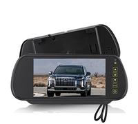 Car Rearview Mirror, Compatible with Car Backup Camera, Durable 7inch Car Display Rearview Mirror LCD Auto Dimming Monitor Rear View Camera Accessories Hanging with Bracket for Women Men.