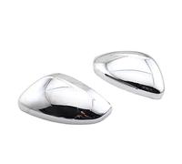 Car Rearview Mirror Cover Chrome Mirror Cover Rear View Side Door Mirror Cap Decoration Fits for Peugeot 2008 For Citroen C3 C4 2018 2019 2020 16075120VG Car Mirrors Replacement Covers