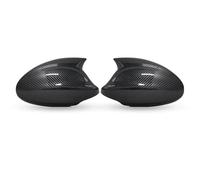 Car Rearview Mirror Cover For BMW 1 3 Series E81 E82 E87 E88 E90 E91 E92 E93 2004-2009 Side Door Housing Wing Shell Caps front door mirror protective housing(Twill look)