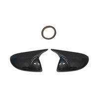 Car Rearview Mirror Cover For Mazda 2 3 1.6 2008-2012 Side Door Outside Reverse Housing Wing Protection Shell Caps front door mirror protective housing(Twill look)