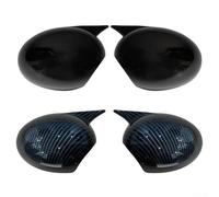 Car Rearview Mirror Cover for MINI Cooper Models R50 R60, Compatible with Manual Folding Mirrors, ABS Material (Carbon fibers)