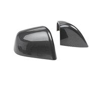 Car Rearview Mirror Cover For Tesla For Model Y 2019-2023 Side Rearview Mirror Cover Black Carbon Fiber Look ABS Mirror Protection Decoration Housing Cap Rearview Side Mirror Covers(Gloss Carbonlook)