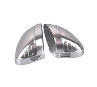 Car Rearview Mirror Cover Housing For A4 A5 S4 S5 B9 Car Rearview Mirror Cover Side Wing Protect Frame Covers Trim Silver(B)
