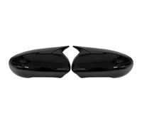 Car Rearview Mirror Cover Housing For Nissan For Qashqai 2007-2013 Car Sticker Rearview Side Mirror Cover Wing Cap Exterior Door(Gloss Black)