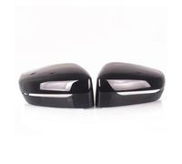 Car Rearview Mirror Cover LHD Carbon Fiber Side Rearview Mirror Cover For BMW 3 5 7 G11 G20 G21 330i 330d 340i G30 G31 530d 530i 520d 525i G32 2019 2020 Rearview Side Mirror Covers(Black)