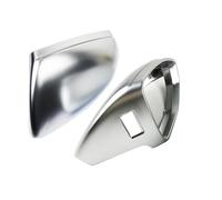 Car Rearview Mirror Cover LHD Rearview Mirror Cover Caps For A6 C8 A7 A8 D5 2018 2019 Matte Silver Auto Side Mirror Cover Replacement Rearview Side Mirror Covers(With Assist)