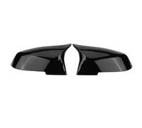 Car Rearview Mirror Cover | Replacement for 220i 328i 420i F20 F30 F32 F36 X1 E84 | Glossy Black/Matte Black ABS Plastic | Simple Snap - On Installation, Damage Prevention (Baking paint)