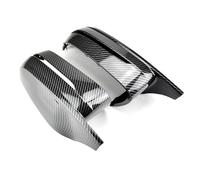 Car Rearview Mirror Cover Replacement Rearview Side Mirror Covers For BMW 3 4 5 7 8 Series G20 G21 G30 G38 G22 G23 G11 G12 G15 G16 Carbon Fiber Black Rearview Side Mirror Covers(Carbon Fiber-LHD)
