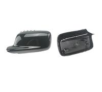 Car RearView Mirror For BMW 3 Series E46 2 Doors 7 E65 E66 E67 E68 2001-2008 2PCS Car Side Door Rearview Balck Carbon Mirror Cover(Gloss Black)