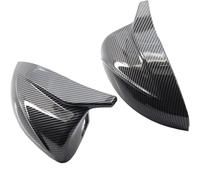 Car rearview mirror housing Carbon Look With Lane Assist for hole Car Side Rearview Mirror Cap Cover Rear View Mirror Direct(Carbon Look)