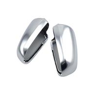 Car Rearview Mirror Housing For A4 B6 B7 A6 C6 Car Rearview Mirror Cover Side Wing Protect Frame Covers Trim Silver Matte For Chrome Shell