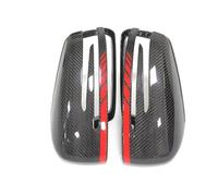 Car rearview mirror housing For Mercedes For Benz W176 W246 W204 W212 W221 C117 X204 X156 Accessories2pcs Real Carbon Fiber Side Mirror Cover Caps Replacement(4)