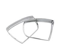 Car Rearview Mirror Housing Mirror Cap For Ecosport 2012-2019 For Kuga For Escape 2014-2019 Car Accessory Car Styling Rear View Mirror Cover Rain Shield Visor(Glossy Silver)