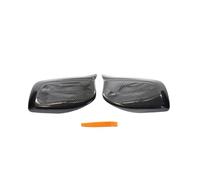 Car Rearview Mirror Shells For BMW E60 E61 E63 E64 5 Series Model 2004-2008 Carbon Fiber Car Rear View Door Wing Mirror Side Cover Shell Case(Carbon One Pair)