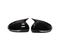 Car Rearview Mirror Shells For Genesis For G70 2017-2023 Car Sticker Rearview Side Mirror Cover Wing Cap Exterior Door Rear View Case Trim(Black 1Pair)