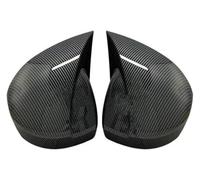 Car Rearview Mirror Shells For Megane 4 2016-2020 Rearview 2 Pieces Glossy Black Car Shields Exterior Bat Style(B)