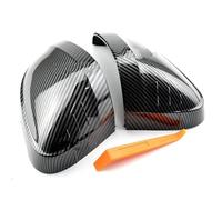 Car Rearview Mirror Shells Side Carbon Black And Bright Rearview Mirror Case Side Shell For A4 B9 2017 Up A5/S5/RS5 2016 1 Pair