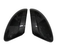 Car Rearview Mirror Shells Side Door Rearview Mirror Cover Trims Wing Cap For Peugeot 208 2008 2012-2018 2Pcs(Carbon)