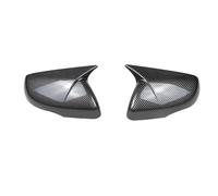 Car Rearview Mirror Shells Side For 2015-2021 Car Rearview Side Mirror Cover Wing Cap Exterior Door Housing Shell Trim ABS Carbon Fiber/Gloss Black