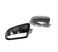 Car Rearview Mirror Shells Side For A3 S3 8P 2005-2008 A4 S4 B6 B7 8E 8H 2002-2009 A6 S6 C6 4F Rearview Mirror Cover Wing Side Rear View Cap(1 pair Carbon look)