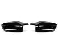 Car Rearview Mirror Shells Side For BMW 2 3 4 5 7 Series G20 G21 G28 G22 G11 G12 G42 M4 G30 G38 Bright Black Side Wing Rearview Mirror Cover Caps(RHD-Bright black)