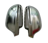 Car Rearview Mirror Shells Side Silver Side Mirror Covers Cap For A6 C6 4F A4 A5 B8 8K Q3 SQ3 A8 D3 S4 S5 S6 S8 2008 2014 2015 Matte A3 8P