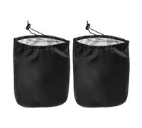 Car Rearview Mirror Shield Oxford Cloth Drawstring Cover Black | Scratch Protection, Easy Install and Removal, Keeps Mirrors Dry, for Outdoor Parking and Dusty Lots