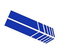 Car Rearview Mirror Stickers Safety Reflective Stickers for Doors Covers Window (Blue)