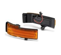 Car rearview mirror turn signal For F150 2015-2020 2PCS Normal Flash LED Turn Signal Side Mirror Indicator Light And DRL Mirror Indicator Light(Orange lens)