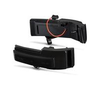 Car rearview mirror turn signal For F150 2015-2020 2PCS Normal Flash LED Turn Signal Side Mirror Indicator Light And DRL Mirror Indicator Light(Smoked lens)
