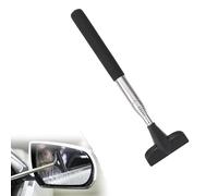 Car Rearview Mirror Wiper Black Car Mirror Cleaner with Telescopic Long Rod, Wipers Cleaner For Mirror Glass Mist, Motors Accessories Car Rearview Mirror Wiper Inside The Car Cleaning for All Vehicle