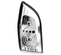 Car Rearview Mirror with Clear Lens, Amber Light, Rearview Mirror Turn Signal Light, Compatible with Kia VQ Sedona Carnival 2011-2014 - Left Driver Side