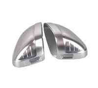 car Rearview Mirrors Cap Compatible With B9 A4 S4 RS4 A5 RS5 2017 2018 2019 2020 Rearview Mirror Cover Side Wing Protect Frame Covers Trim Silver Matte Chrome Shell No holes