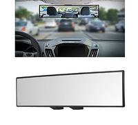 Car Rearview Mirrors,Yoolight Car Universal 12'' Interior Clip On Panoramic Rear View Mirror Wide Angle Rear View Mirror (12"L x 2.8" H)