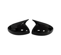 Car Rearview Side Mirror Cover Wing Cap For A1 2011 2012 2013 2014 2015 2016 2017 2018 Exterior Door Housing Trim Adhesive Sticker ABS(Gloss Black)