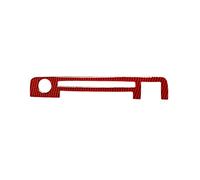 Car Red Carbon Fiber Accessories Upper Center Control Protective Cover Anti-Scratch Sticker Compatible with BMW 3 Series E46 1998 1999 2000 2001 2002 2003 2004 2005