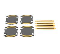 Car Reflective Sticker High Visibility Door Handle Warning Tape Strips Anti Collision Scratch Protection for Driving Safety Universal Fit Material 4pcs Door Handle 4pcs Door Bowl (Yellow)