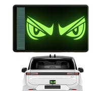 Car Reflective Stickers - Solar Powered Scary Expression Warning Sign | Evil Eye Decal Waterproof Safety Graphic | for Auto Motorcycle Bicycles Truck Bike Night