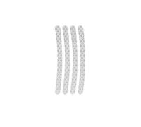 Car Reflective Strips 20pcs Wheel Hub Reflective Stickers Anti Scratch Auto Body Decorative Rim Tape Strips for Car Motorcycle Bicycle Reflective Stickers Strips(Silver)