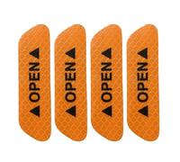 Car Reflective Strips 4Pcs Car Door Sticker Safety Open Warn Reflector Tape Decal OPEN Safety Anti-collision Strips Sticker Auto Accessories Reflective Stickers Strips(Orange)